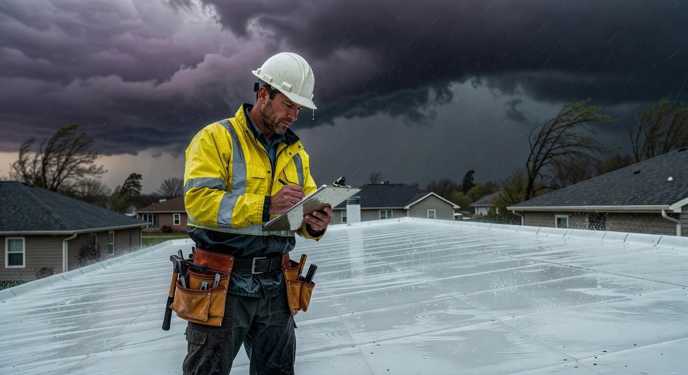 how does TPO roofing hold up in spring storms